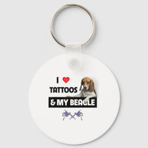 Chaveiro Adoro Tatuagens E Meu Cachorro De Beagle Tatuou O