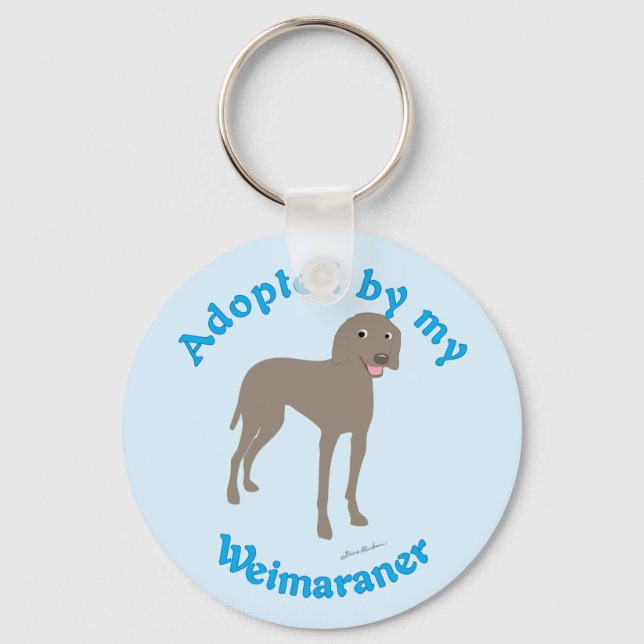 Chaveiro Adotado por My Weimaraner (Frente)