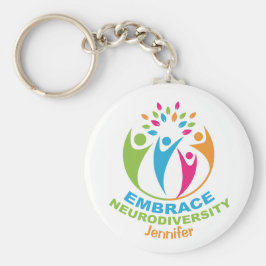 Chaveiro Adotar Neurodiversidade Espectro Autismo Colorido
