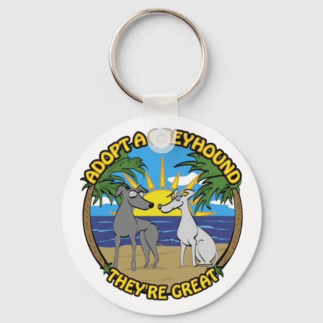 CHAVEIRO ADOTE UM GREYHOUND SÃO ÓTIMOS (Frente)