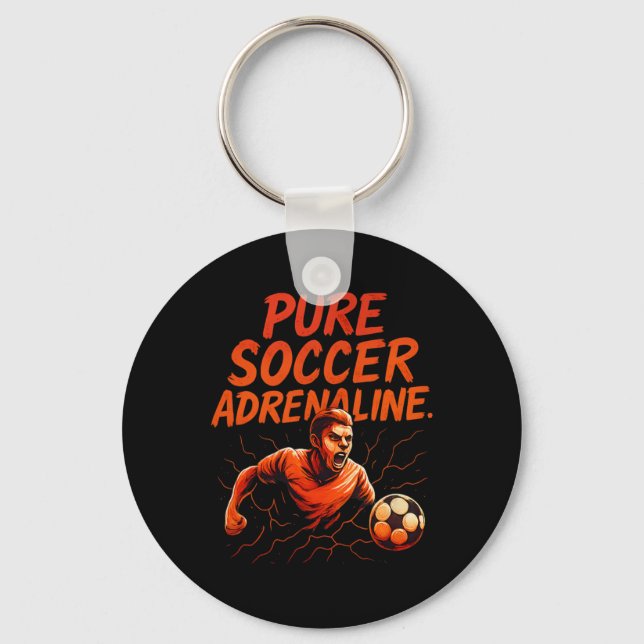 Chaveiro Adrenalina de Futebol Puro Grafite Roupa de Fã de  (Frente)