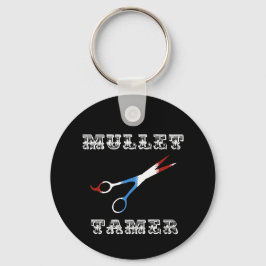 Chaveiro adulto de mullet engraçado barber