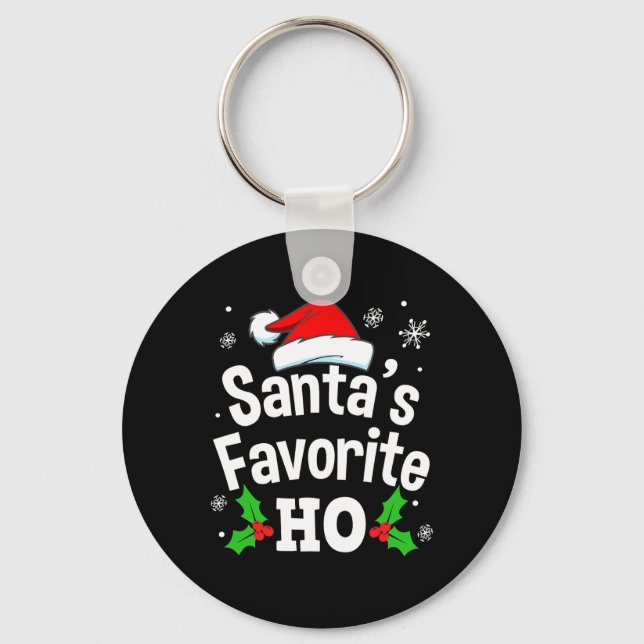 Chaveiro Adulto Sujo e Divertido Pajama Homens de Natal W (Frente)