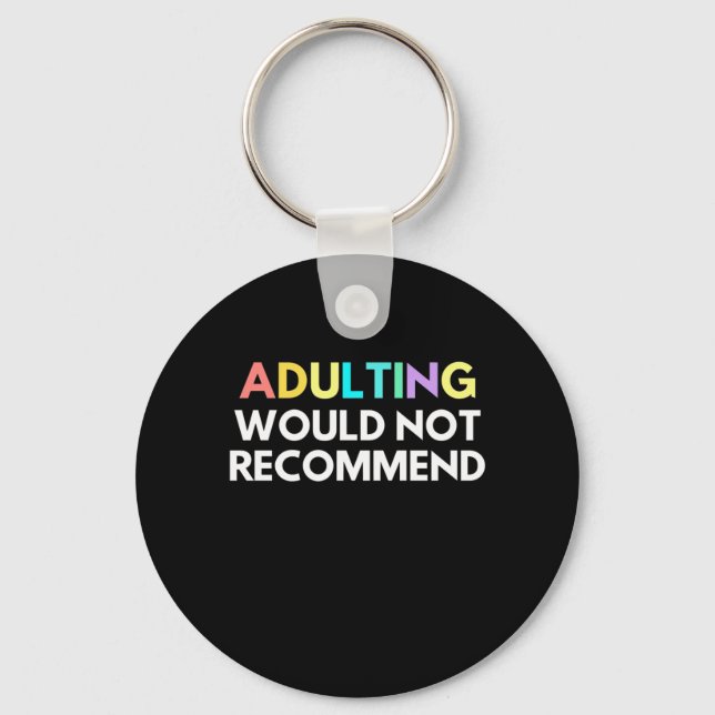 Chaveiro Adultos Não Recomendam (Frente)