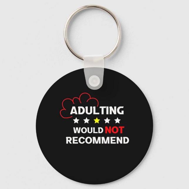 Chaveiro Adultos Não Recomendam (Frente)