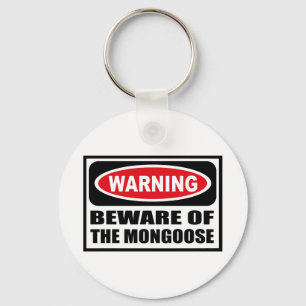 Chaveiro Advertir BEWARE da corrente chave do MANGUSTO