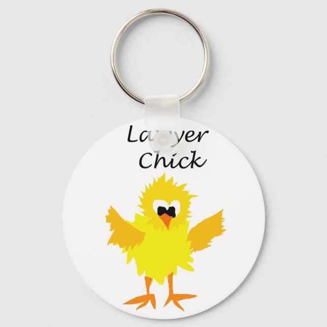 Chaveiro Advogado Engraçado Pintinho Art Design (Frente)