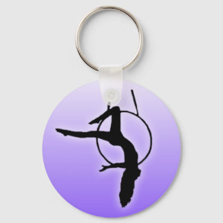 Chaveiro Aerial Dancer Silhouette Keychain