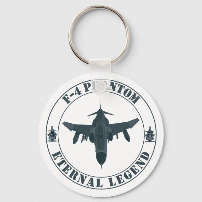 Chaveiro Aeronave de combate F-4 Phantom lendária (Frente)