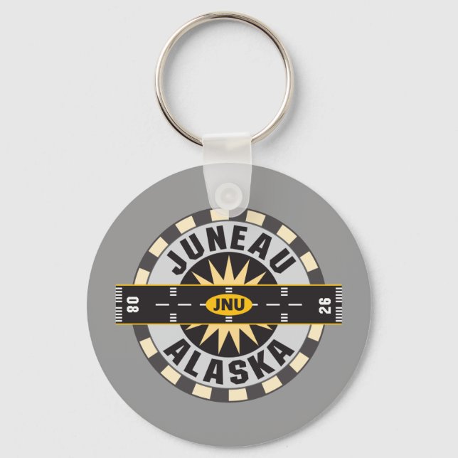 Chaveiro Aeroporto JNU de Juneau Alaska (Frente)