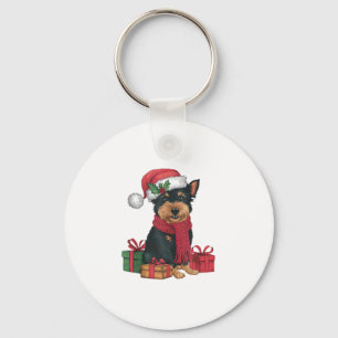 Chaveiro Affenpinscher Cachorro de Natal Ataca Cachorro San