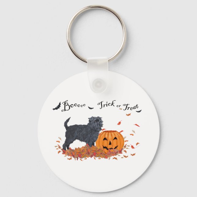 Chaveiro Affenpinscher Dia das Bruxas (Frente)