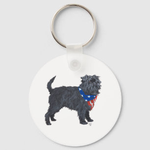 Chaveiro Affenpinscher Patriótico