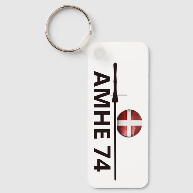 Chaveiro Affiche logo AMHE du 74 (Frente)