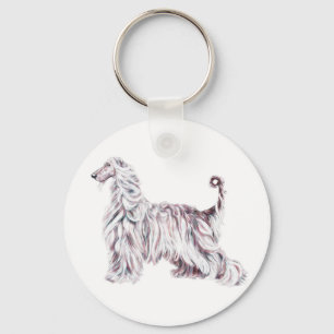 Chaveiro Afghan Hound Elegance