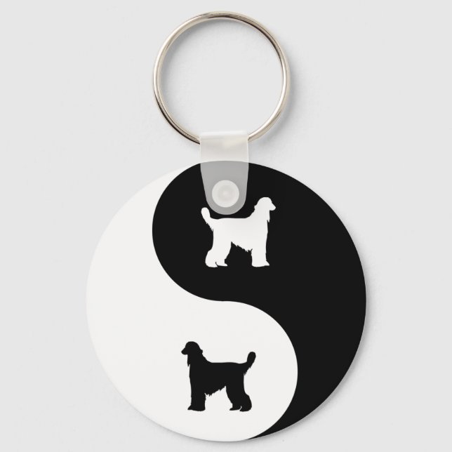 Chaveiro Afghan Hound Yin Yang (Frente)
