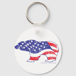 Chaveiro Aflição Patriótica-Grizzly