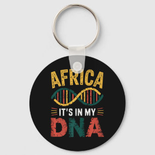 Chaveiro África Está no Meu Patrimônio Africano Dna