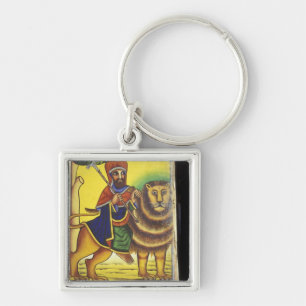 Chaveiro África, Etiópia. Arte representando Leão de