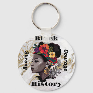Chaveiro Africano Marble da História Negra