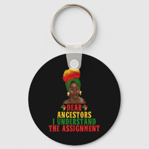 Chaveiro Afro Mulheres Melanina Folheto da Rapariga Junta D