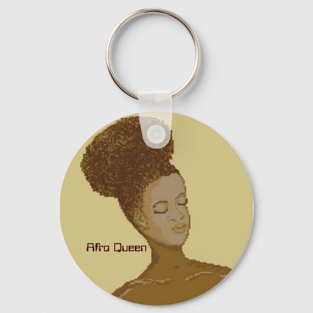 Chaveiro Afro Queen, (Frente)