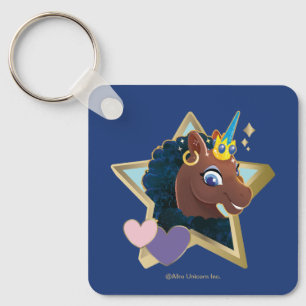 Chaveiro Afro Unicorn Magical Star