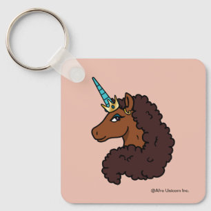Chaveiro Afro Unicorn   Único