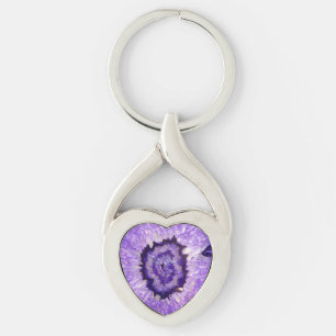 Chaveiro Ágata roxa Geode de Falln