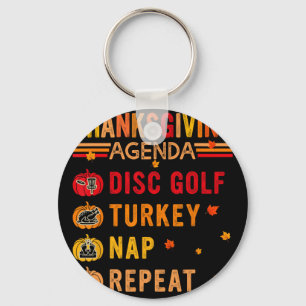 Chaveiro Agenda de Ação de Graças Disc Golf Repetir Fantasi