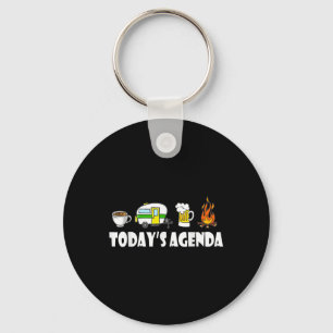 Chaveiro Agenda de Hoje Camping Café Camper de Cerveja Pop