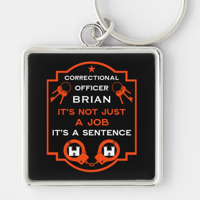 Chaveiro Agente de Correção da Prisão (Frente)