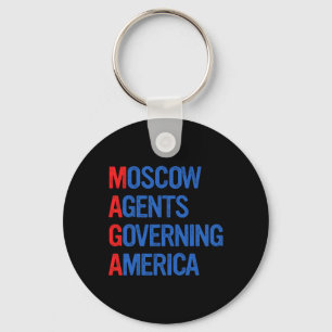 Chaveiro Agentes Retro Moscou Governando a América Anti Tru