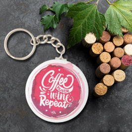 Chaveiro Agito do Café Vinho Repetição