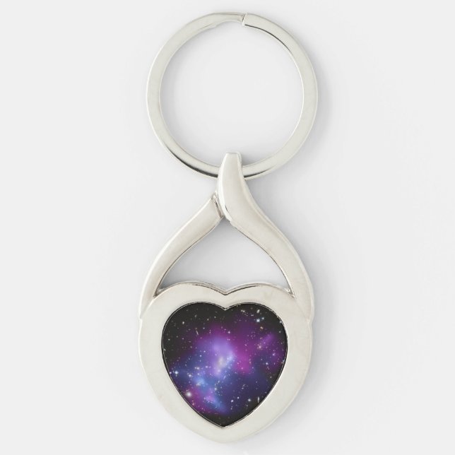 Chaveiro Aglomerado de Galáxias Roxo (Frente)