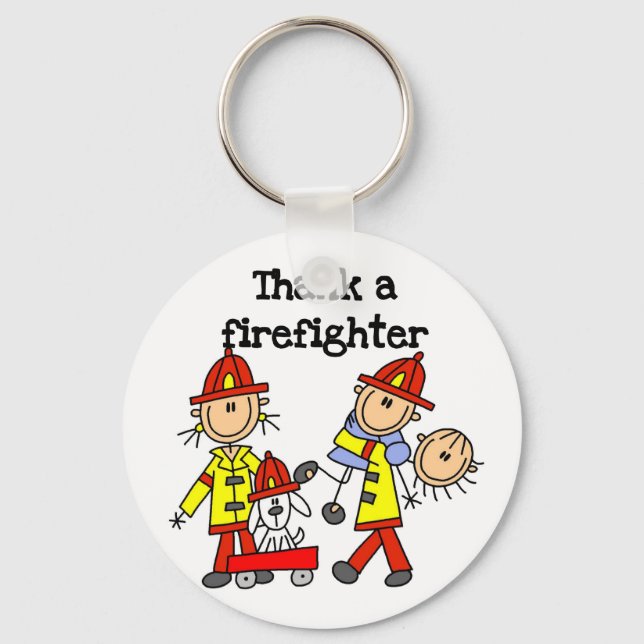 Chaveiro Agradeça a Camisetas e Presentes de Bombeiros (Frente)