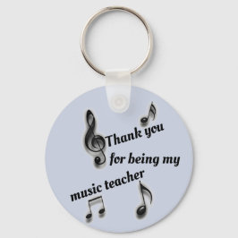 Chaveiro Agradecimento Apreciativo ao Professor de Música B