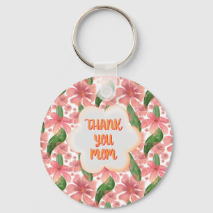 Chaveiro Agradecimento personalizado à Mãe em Aquarela