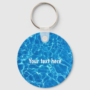 Chaveiro Água de Piscina de Natação Personalizada