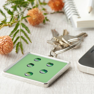 Chaveiro Água verde cai arte sobre água