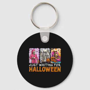 Chaveiro Aguardando o Espantalho Esqueleto de Halloween Jac