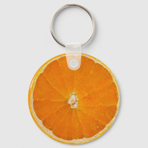 Chaveiro Aguarela alaranjada da fatia - corrente chave