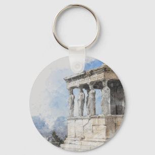 Chaveiro Águas da antiga coloração ruínas em Atenas, Grécia