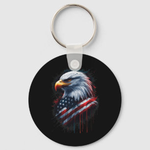 Chaveiro Águia Americana Bandeira Americana 4 De Julho Tint
