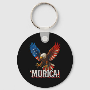 Chaveiro Águia Careca Murica 4 De Julho Bandeira Americana