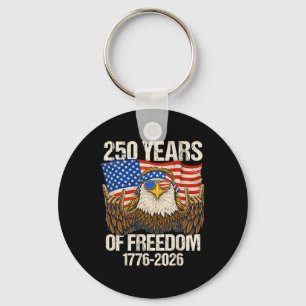 Chaveiro Águia da Bandeira Americana 250 Anos de Liberdade