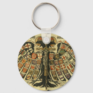 Chaveiro Águia dupla austríaca