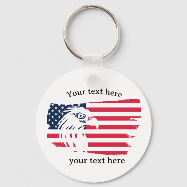 Chaveiro águia e bandeira (Frente)