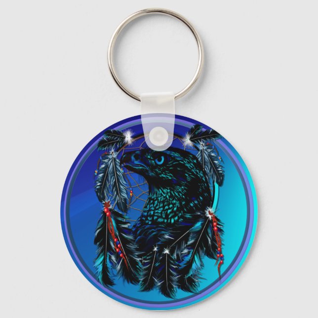 Chaveiro Águia Negra_Dreamcatcher-Chaveiro (Frente)