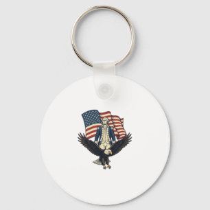 Chaveiro Águia Patriótica e Camisa Vector Vintage Geral Col